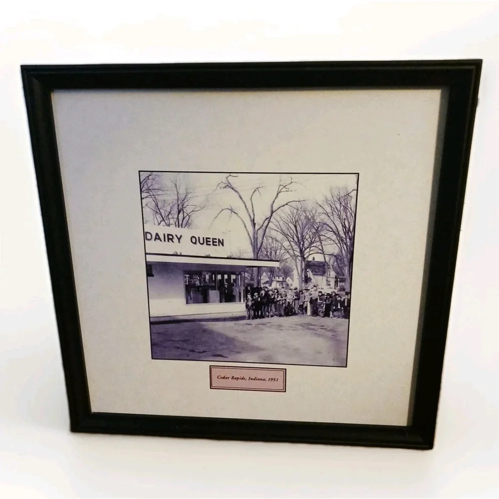 Vintage Dairy Queen Framed Picture 1951